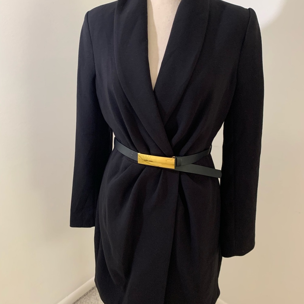 H&M Black Jacket with Belt